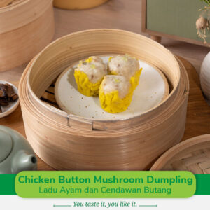 Chicken Button Mushroom Dumpling (Ladu Ayam dan Cendawan Butang)